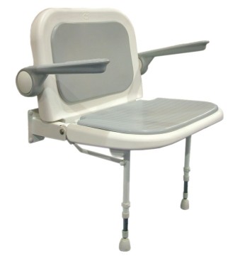 ASIENTO ABATIBLE CON RESPALDO Y BRAZOS "LUX"