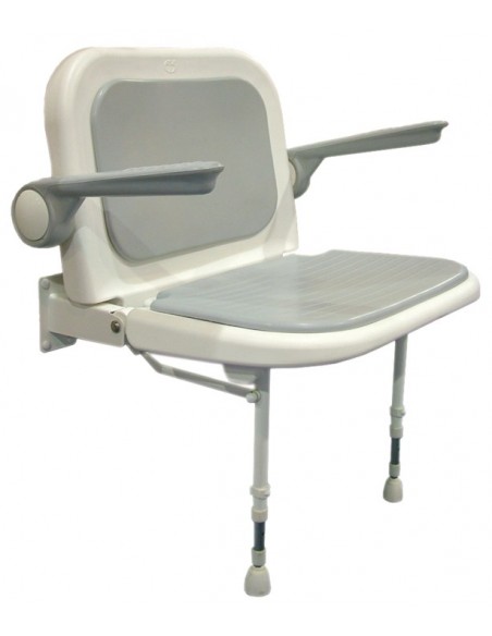 ASIENTO ABATIBLE CON RESPALDO Y BRAZOS "LUX"