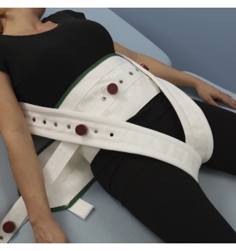 CINTURÓN ABDOMINAL CON CINTURONES PÉLVICOS (TALLA M)